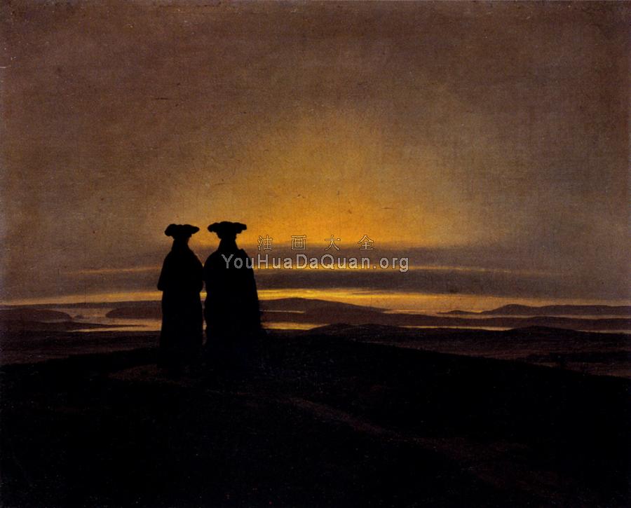 Sunset - 卡斯帕尔·大卫·弗里德里希